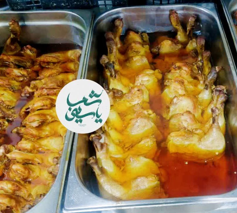 زرشک پلو با مرغ کره پز